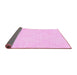 Sideview of Solid Pink Modern Rug, abs3141pnk