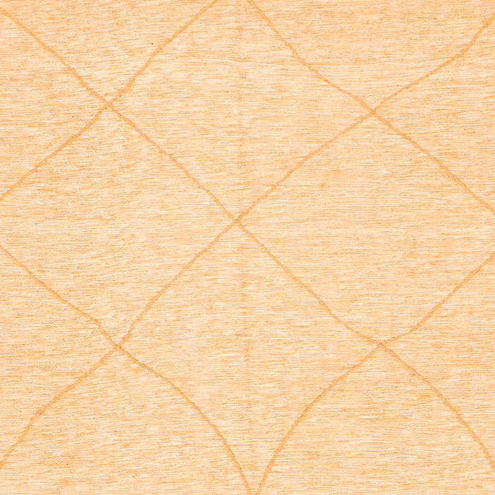 Square Solid Orange Modern Rug, abs3141org