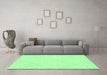 Machine Washable Solid Emerald Green Modern Area Rugs in a Living Room,, wshabs3141emgrn