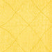 Square Solid Yellow Modern Rug, abs3141yw