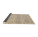 Sideview of Abstract Dark Almond Brown Modern Rug, abs3142