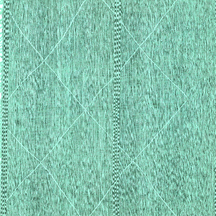 Square Machine Washable Abstract Turquoise Modern Area Rugs, wshabs3142turq