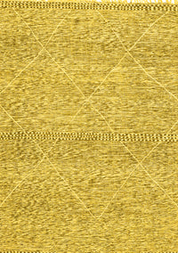 Abstract Yellow Modern Rug, abs3142yw