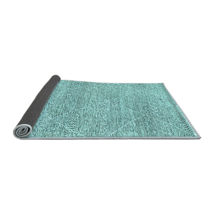 Sideview of Abstract Light Blue Modern Rug, abs3142lblu