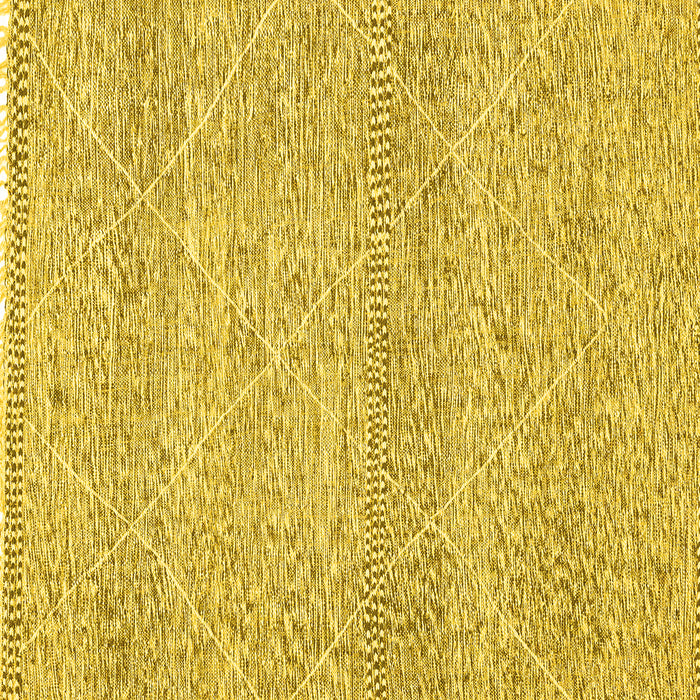 Square Machine Washable Abstract Yellow Modern Rug, wshabs3142yw