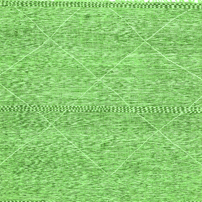 Square Abstract Green Modern Rug, abs3142grn