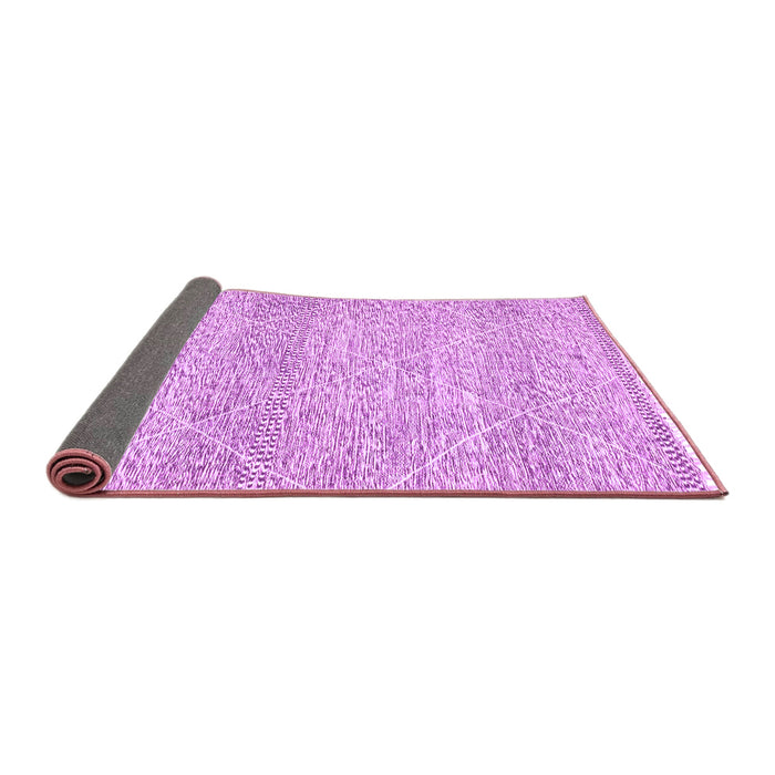 Sideview of Abstract Purple Modern Rug, abs3142pur