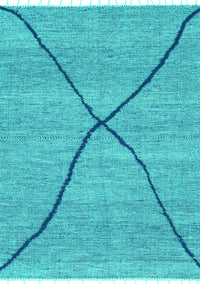 Abstract Turquoise Modern Rug, abs3143turq