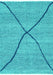 Abstract Turquoise Modern Rug, abs3143turq