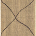 Square Abstract Brown Modern Rug, abs3143brn