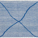 Square Abstract Steel Blue Modern Rug, abs3143