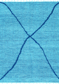 Abstract Light Blue Modern Rug, abs3143lblu