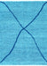 Abstract Light Blue Modern Rug, abs3143lblu