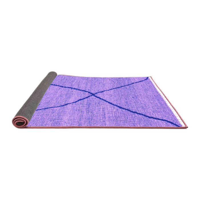 Sideview of Abstract Purple Modern Rug, abs3143pur