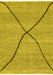 Machine Washable Abstract Yellow Modern Rug, wshabs3143yw