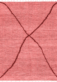 Abstract Red Modern Rug, abs3143red