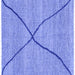 Square Abstract Blue Modern Rug, abs3143blu