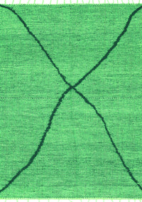 Abstract Green Modern Rug, abs3143grn