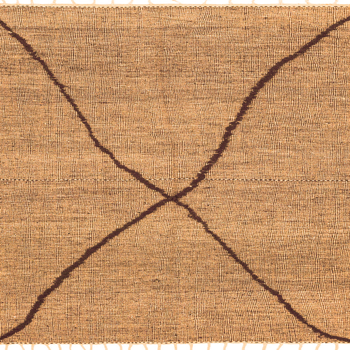 Square Abstract Orange Modern Rug, abs3143org