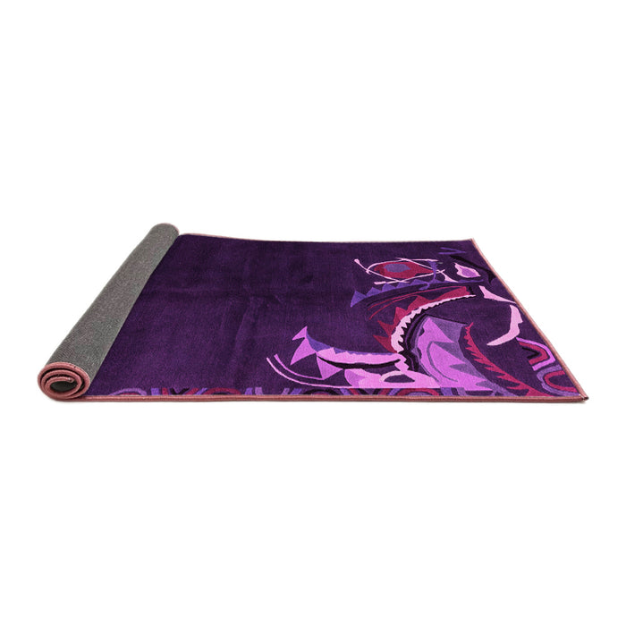 Sideview of Oriental Pink Asian Inspired Rug, abs3144pnk