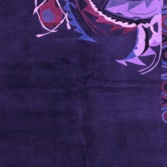 Oriental Purple Asian Inspired Rug, abs3144pur