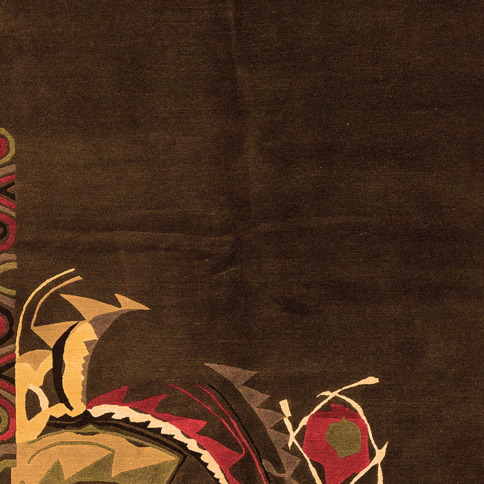 Oriental Orange Asian Inspired Rug, abs3144org