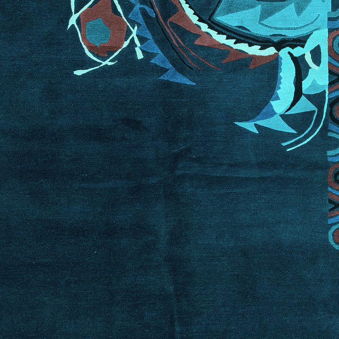 Oriental Light Blue Asian Inspired Rug, abs3144lblu