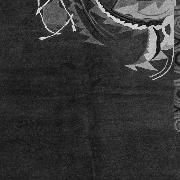 Oriental Gray Asian Inspired Rug, abs3144gry