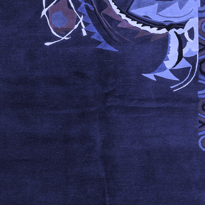 Oriental Blue Asian Inspired Rug, abs3144blu