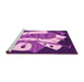 Sideview of Machine Washable Abstract Pink Modern Rug, wshabs3145pnk