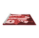 Modern Red Washable Rugs