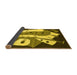 Sideview of Abstract Yellow Modern Rug, abs3145yw