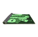 Sideview of Abstract Emerald Green Modern Rug, abs3145emgrn