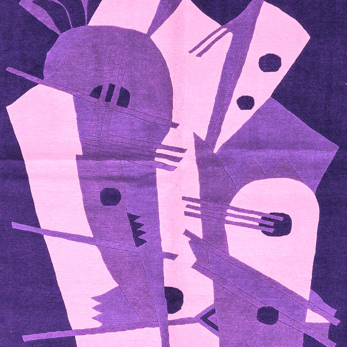 Abstract Purple Modern Rug, abs3145pur