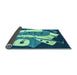 Sideview of Abstract Light Blue Modern Rug, abs3145lblu