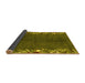 Sideview of Abstract Yellow Modern Rug, abs3146yw