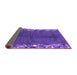 Sideview of Abstract Purple Modern Rug, abs3146pur