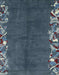 Machine Washable Abstract Dark Blue Grey Blue Rug, wshabs3146