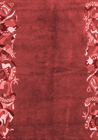 Abstract Red Modern Rug, abs3146red