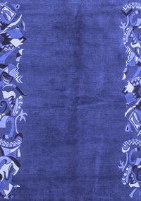 Abstract Blue Modern Rug, abs3146blu