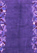 Machine Washable Abstract Purple Modern Area Rugs, wshabs3146pur