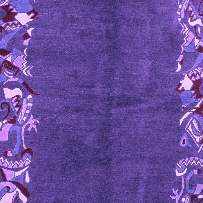 Machine Washable Abstract Purple Modern Area Rugs, wshabs3146pur