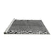 Sideview of Machine Washable Abstract Gray Modern Rug, wshabs3147gry