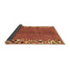 Sideview of Abstract Brown Modern Rug, abs3147brn