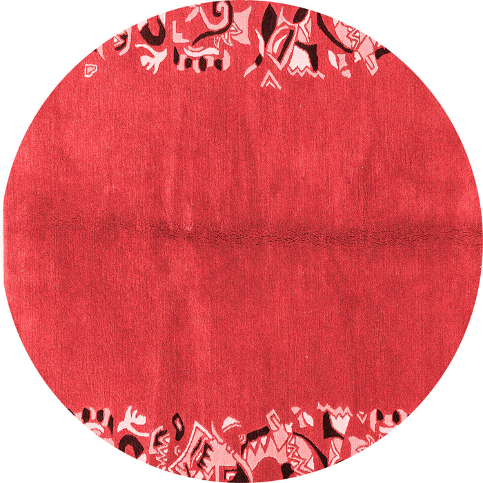 Abstract Red Modern Rug, abs3147red