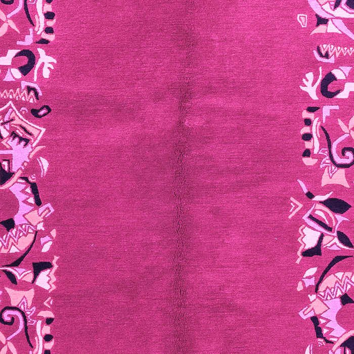 Machine Washable Abstract Pink Modern Rug, wshabs3147pnk