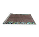 Sideview of Machine Washable Abstract Light Blue Modern Rug, wshabs3147lblu