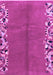 Machine Washable Abstract Purple Modern Area Rugs, wshabs3147pur