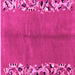 Square Abstract Pink Modern Rug, abs3147pnk