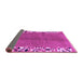 Sideview of Abstract Purple Modern Rug, abs3147pur